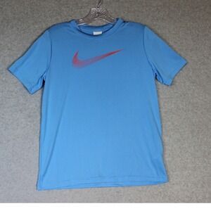 Nike‎ Youth Large Light Blue SS Dri-fit Athletic Top